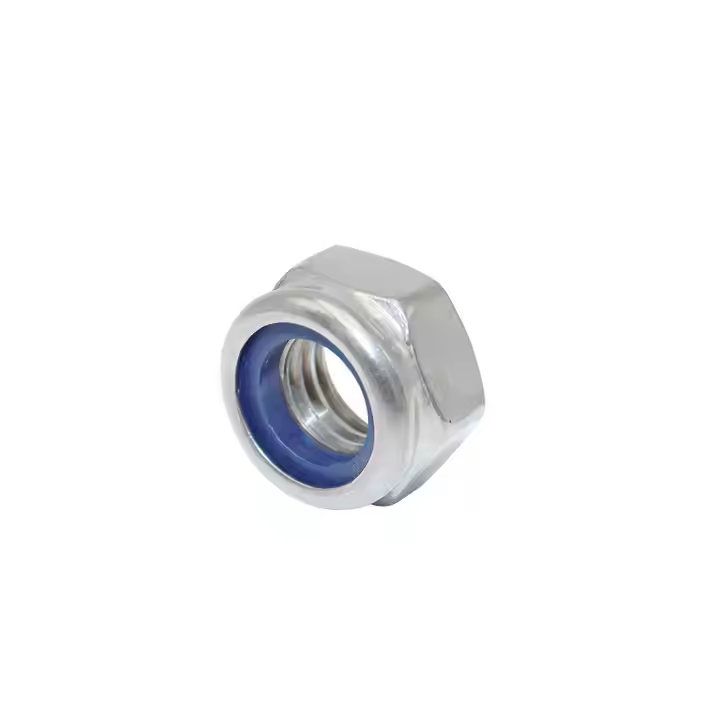 DIN985 Hex Lock Nut with blue
